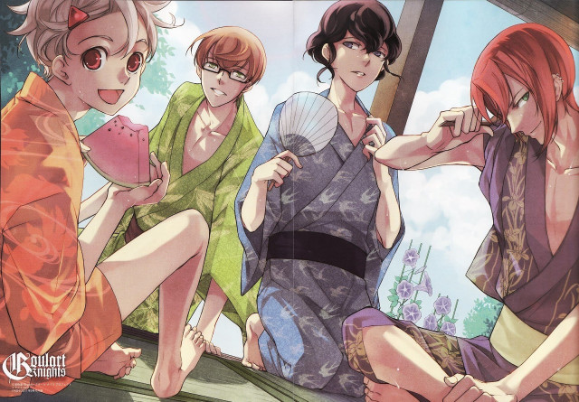 Women roof fan man group free wallpaper for desktop - medium preview image