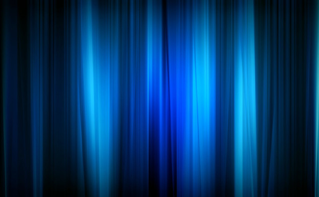 Blue curtain black background white #2 free wallpaper for desktop - medium preview image