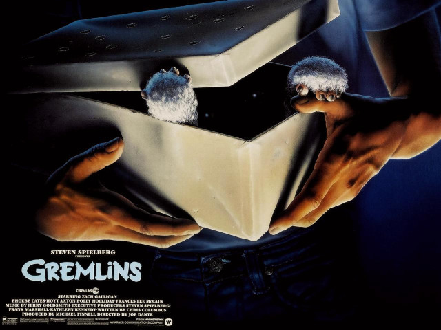 Gremlins movie poster cat in free wallpaper for desktop - medium preview image