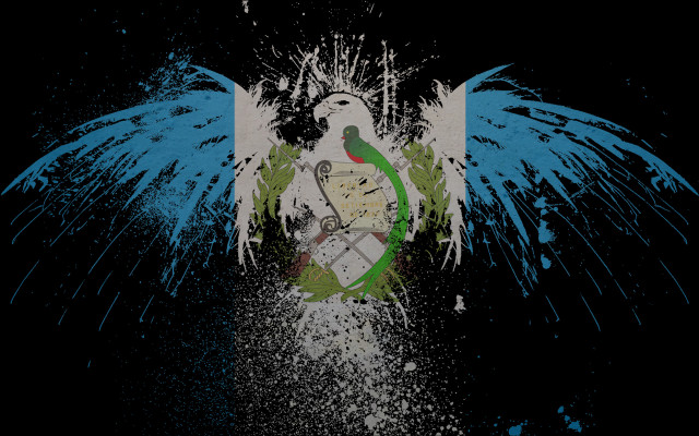 Bird wings splats digital aurora free wallpaper for desktop - medium preview image