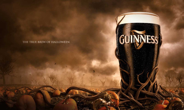 Guinness beer pumpkin patch dark free wallpaper for desktop - medium preview image