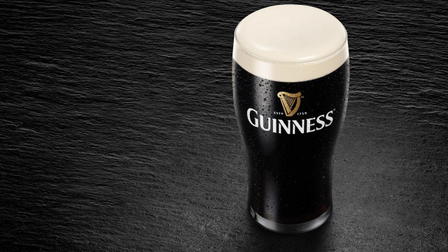 Guinness black table white cap free wallpaper for desktop - medium preview image