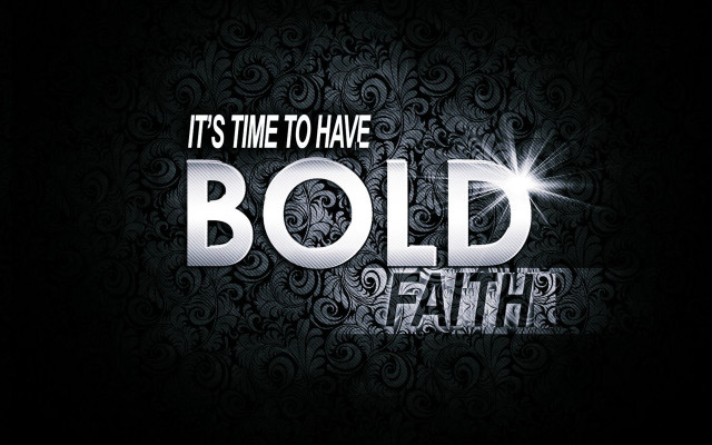 Bold faith black white silver free wallpaper for desktop - medium preview image