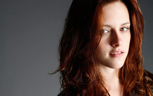 Woman red hair black shirt #3 free wallpaper for desktop - medium preview image