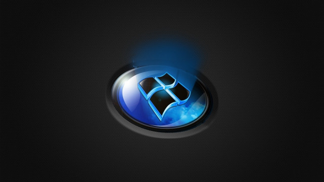 Blue black logo black background free wallpaper for desktop - medium preview image