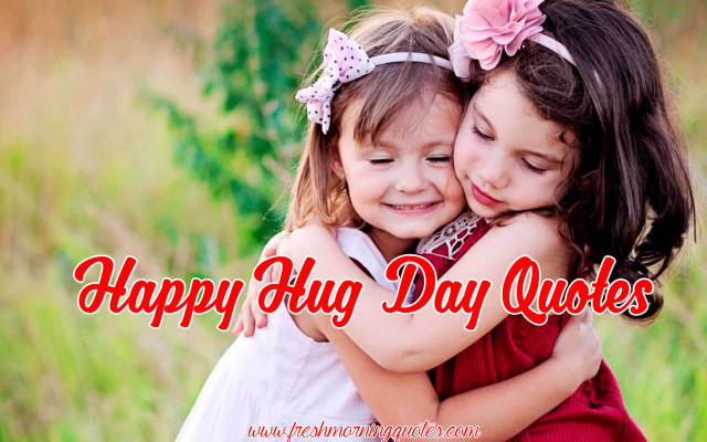 Happy hug day quotes girls free wallpaper for desktop - medium preview image
