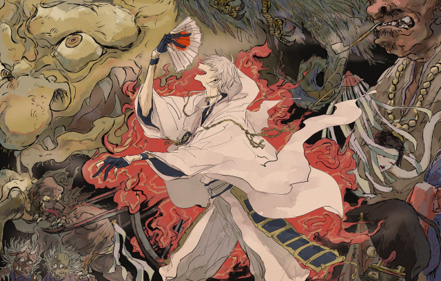 Woman monsters demon sword shoulder free wallpaper for desktop - medium preview image