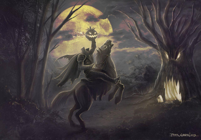 Man horse woods demon full free wallpaper for desktop - medium preview image