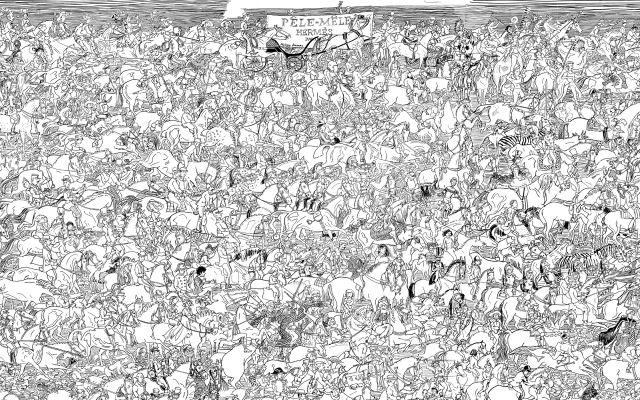 Crowd boat water sky black free wallpaper for desktop - medium preview image