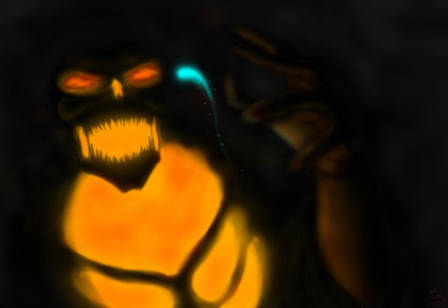 Glowing creature glowing eyes glowing free wallpaper for desktop - medium preview image