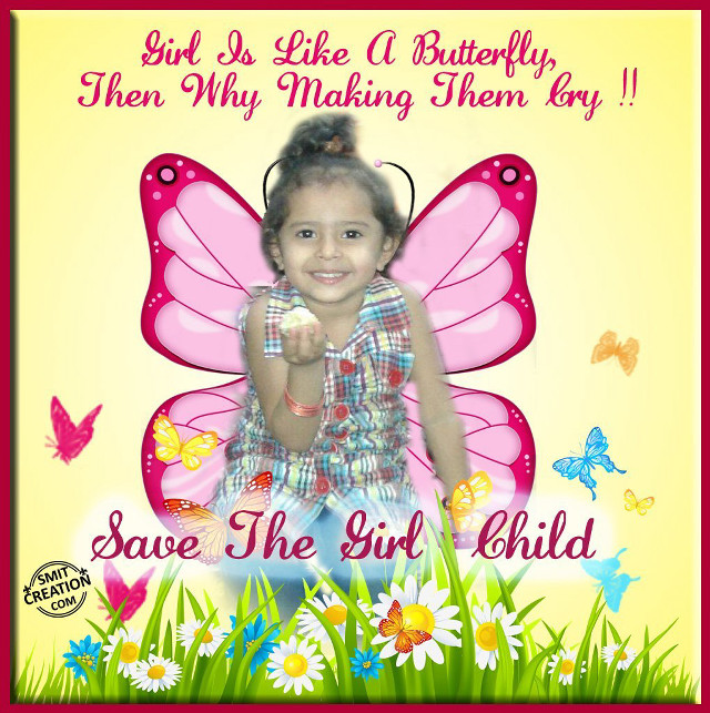Girl butterfly back message below free wallpaper for tablet - medium preview image