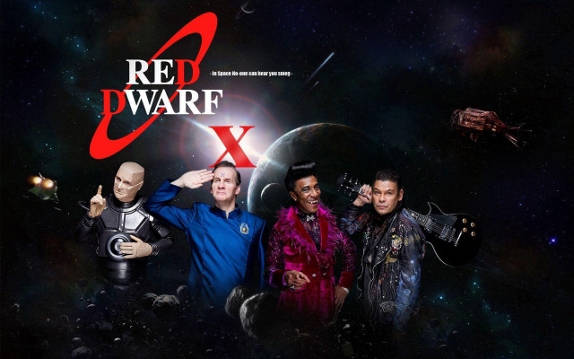 Group people poster red dwarf free wallpaper for desktop - medium preview image