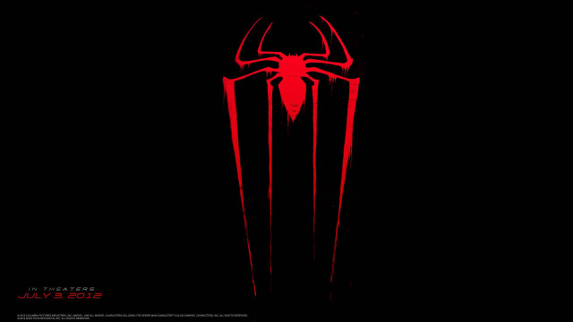 Red spider man logo black #4 free wallpaper for desktop - medium preview image