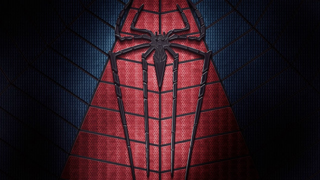 Spider man poster red background #2 free wallpaper for desktop - medium preview image