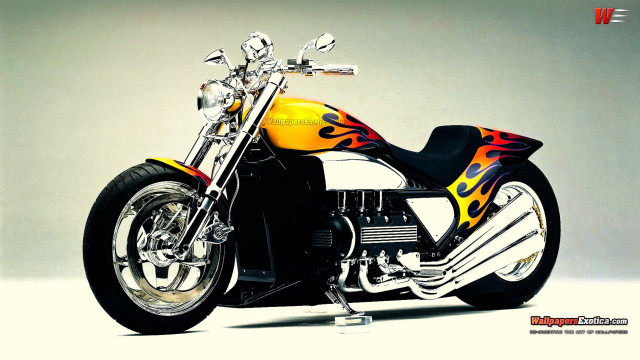 Flame motorcycle studio rendering artist free wallpaper for desktop - medium preview image