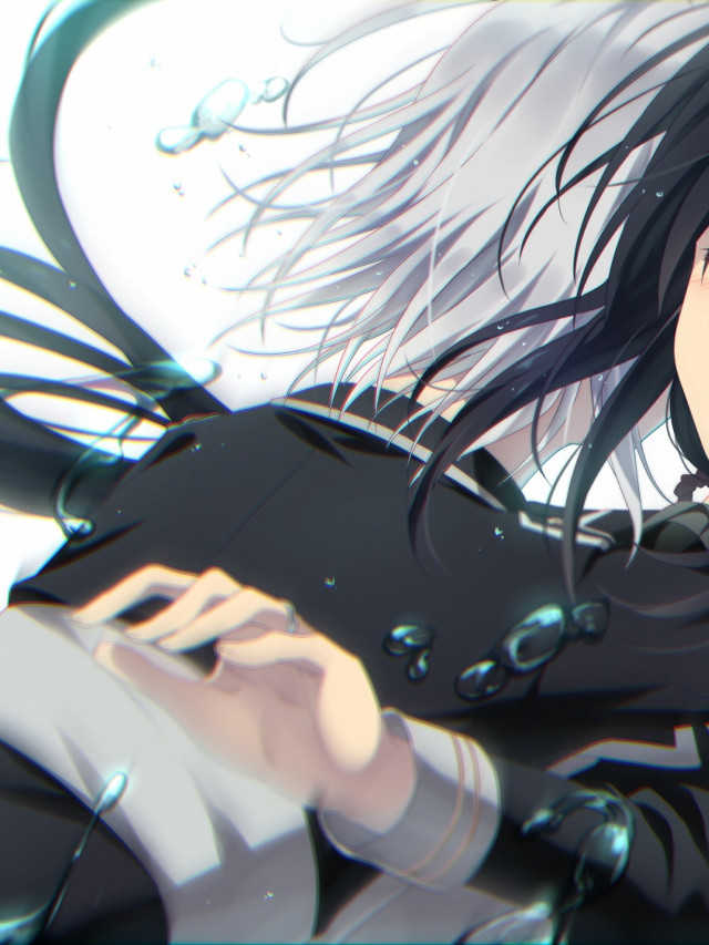 Woman long hair black jacket #2 free wallpaper for mobile - medium preview image