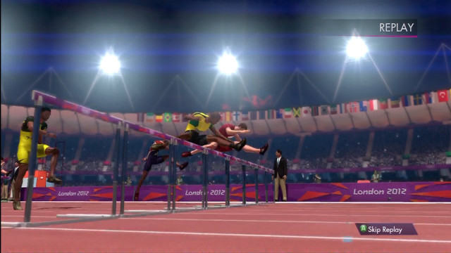 Person jumping hurdle athletics game free wallpaper for desktop - medium preview image