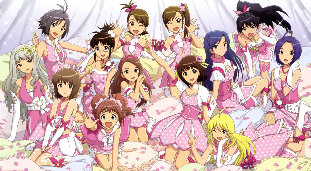Girls pink dresses pink blanket free wallpaper for desktop - medium preview image