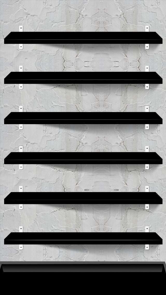 Black shelf five shelves white free wallpaper for mobile - medium preview image