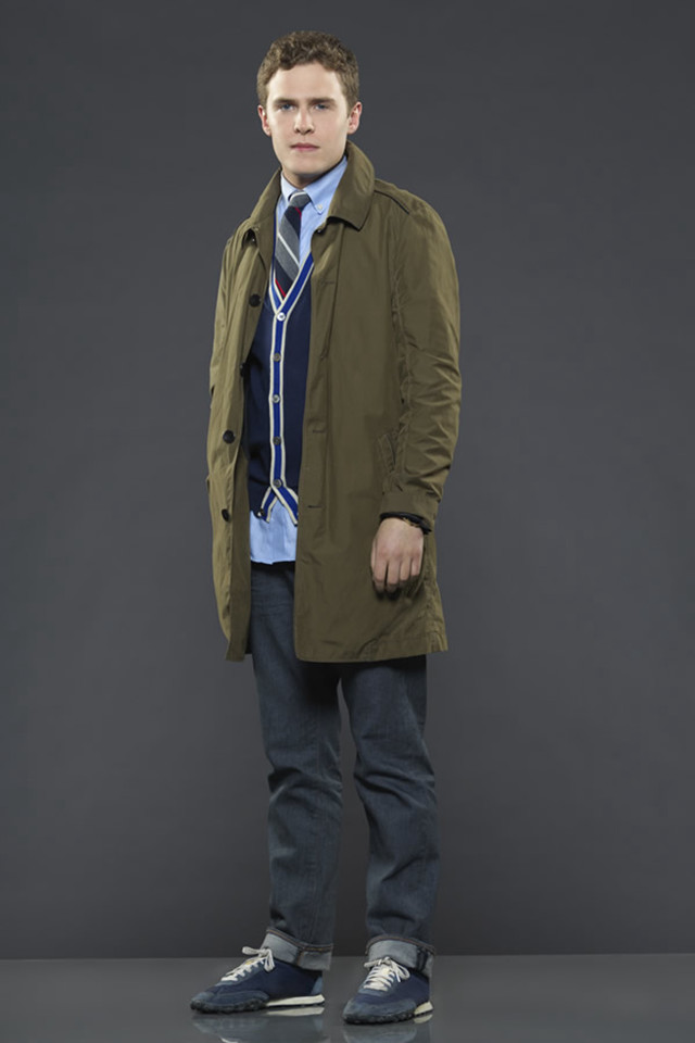 Man trench coat tie studio free wallpaper for mobile - medium preview image