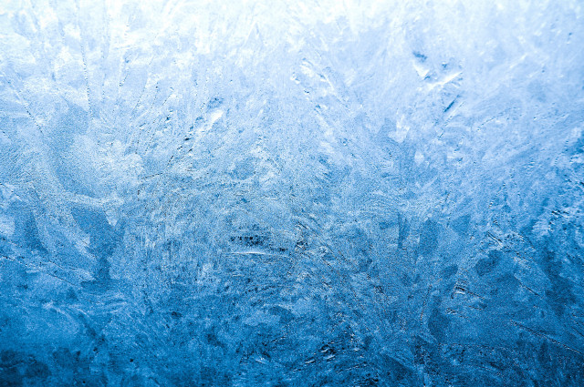 Frosty window blue background clouds free wallpaper for desktop - medium preview image