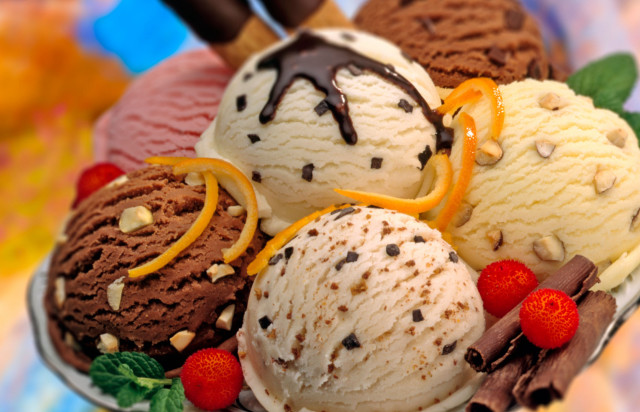 Bowl of ice cream with free wallpaper for desktop - medium preview image