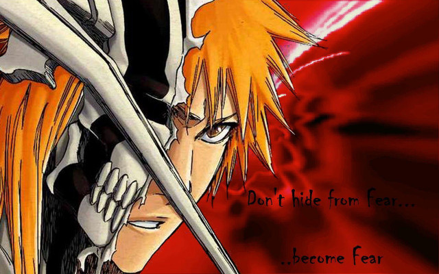 Anime character sword quote dont free wallpaper for desktop - medium preview image