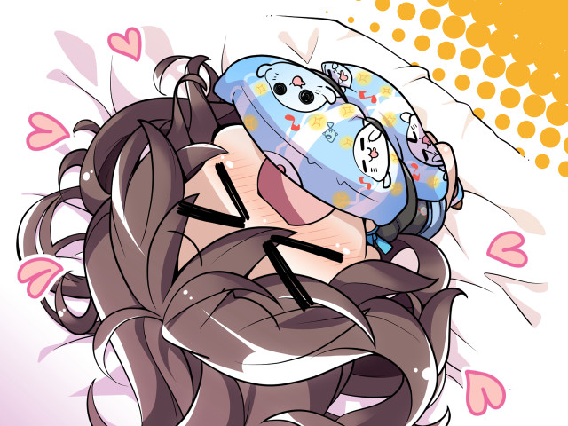 Cartoon character hat clock hearts free wallpaper for desktop - medium preview image