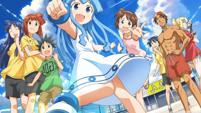 Anime characters blue sky clouds #14 free wallpaper for desktop - medium preview image