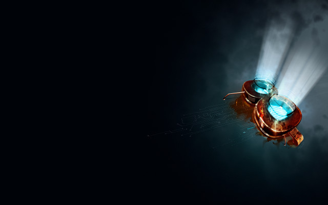 Light computer screen black background free wallpaper for desktop - medium preview image