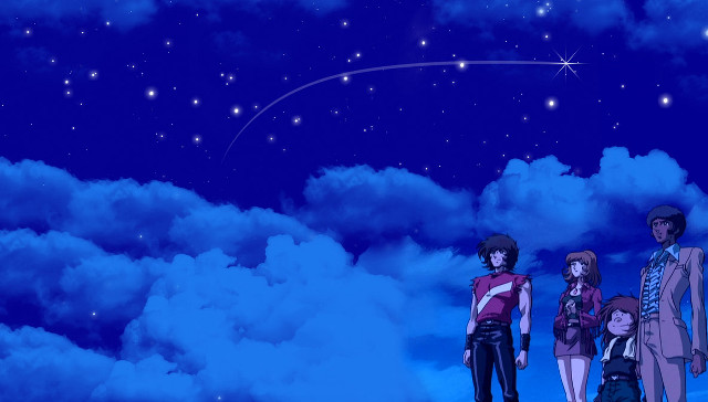 People cloud sky shooting star free wallpaper for desktop - medium preview image