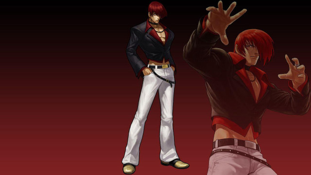 Anime characters standing next to free wallpaper for desktop - medium preview image