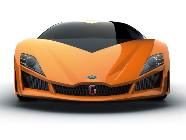 Orange sports car white background free wallpaper for desktop - medium preview image