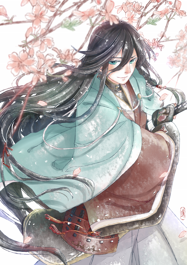 Woman chair flower sword sitting free wallpaper for mobile - medium preview image