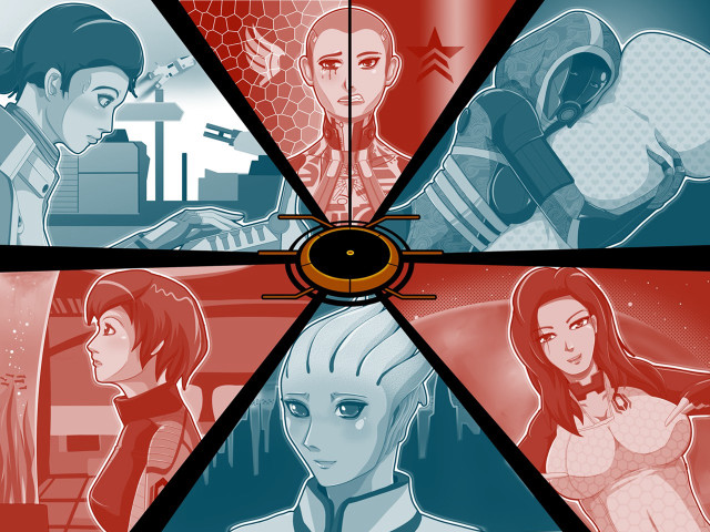 Spaceship figures colorful varied patterns free wallpaper for desktop - medium preview image