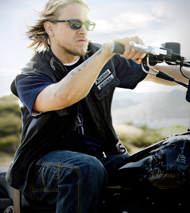 Man long hair glasses motorcycle free wallpaper for tablet - medium preview image