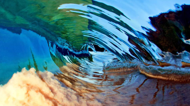 Wave blue sky sand brown free wallpaper for desktop - medium preview image