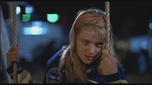 Creepy woman swing green light free wallpaper for desktop - medium preview image