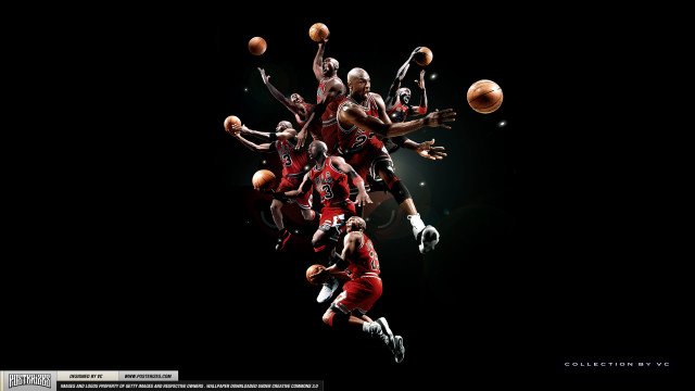 Basketball players air hands feet #3 free wallpaper for desktop - medium preview image