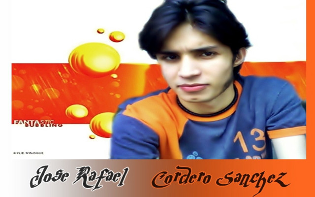 Man blue orange shirt poster free wallpaper for desktop - medium preview image