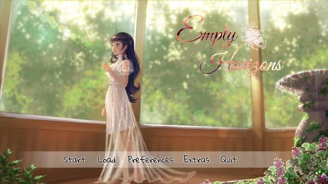 Woman white dress window flower #2 free wallpaper for desktop - medium preview image