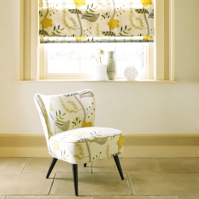 Chair window yellow flowered blind free wallpaper for tablet - medium preview image