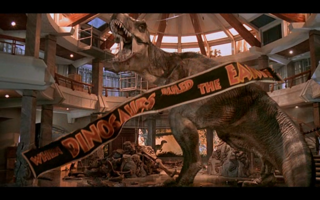 Dinosaur banner museum background window free wallpaper for desktop - medium preview image