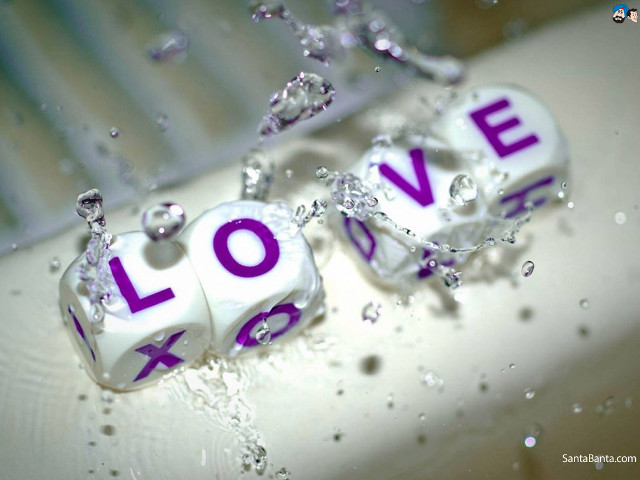 Love dice floating water bubbles free wallpaper for desktop - medium preview image