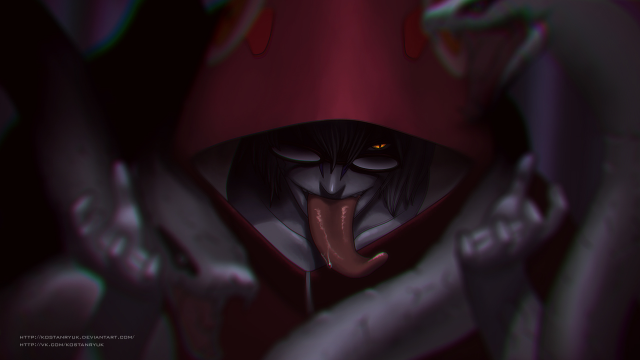 Cartoon character tongue sticking hood free wallpaper for desktop - medium preview image