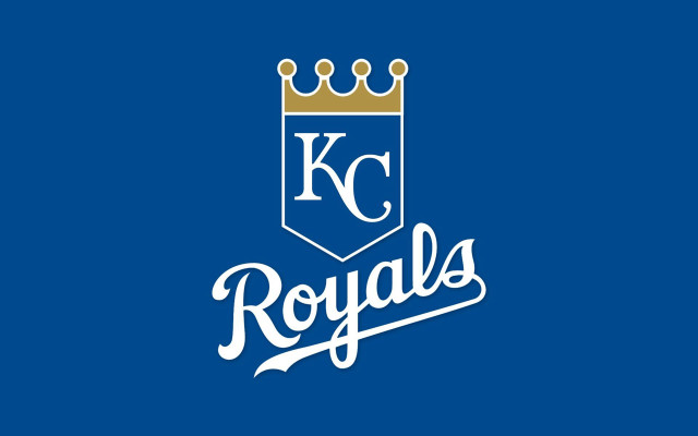 Kansas royals blue background gold #2 free wallpaper for desktop - medium preview image