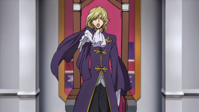 Man purple coat pink doorway free wallpaper for desktop - medium preview image