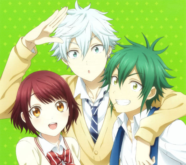 Anime characters posing together group free wallpaper for tablet - medium preview image