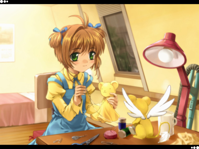 Alice girl teddy lamp anime free wallpaper for desktop - medium preview image