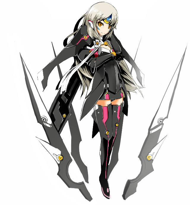 Woman black outfit sword hand free wallpaper for tablet - medium preview image